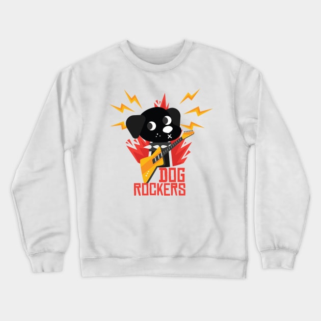 Dog Rockers Crewneck Sweatshirt by hsf